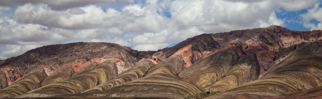 Colourful mountains in the Purmamarca region of the Andes, Argentina